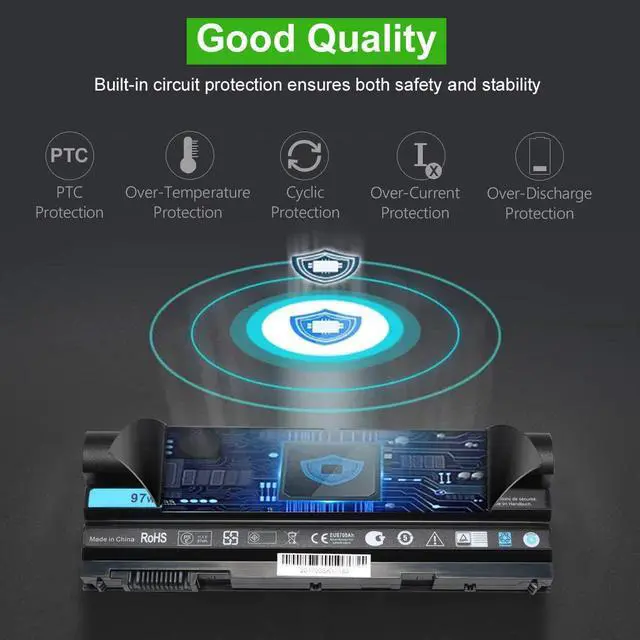 Alt view image 4 of 7 - New 97WH E6420 T54FJ Laptop Battery(9cell) Compatible with Dell Latitude E5420 E5520 E5530 E6520 E6530, fit M5Y0X 2P2MJ 312-1325 312-1165 PRV1Y