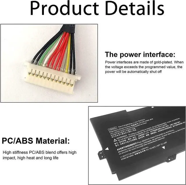 Alt view image 4 of 7 - YB06XL 928372-855 928427-271 Battery for HP Spectre x360 Convertible 15-CH 15T-CH 15-CH0XX 15-CH011DX 15-CH010TX 15-CH034NG 15-CH002TX 928372-856 926372-855 HSTNN-DB8H TPN-Q200 YB06084XL 84.08Wh