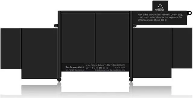 Alt view image 2 of 6 - BatPower A1493 Replacement Laptop Battery for Apple Late 2013 Mid 2014 MacBook Pro 13-inch Retina A1502 EMC 2678 EMC 2875 Battery MacBook Pro 13" A1502 Apple A1493 Battery 71.8Wh
