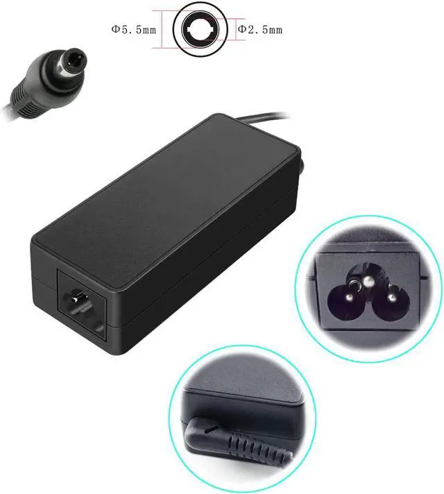 Alt view image 3 of 6 - Roxelt 75W 19V 3.95A Compatible for Computer Toshiba HP Acer Computer Laptop AC Adapter Power Supply Charger with US Power Cord for Satellite 1000 A85-S107 L15 M105-S1021
