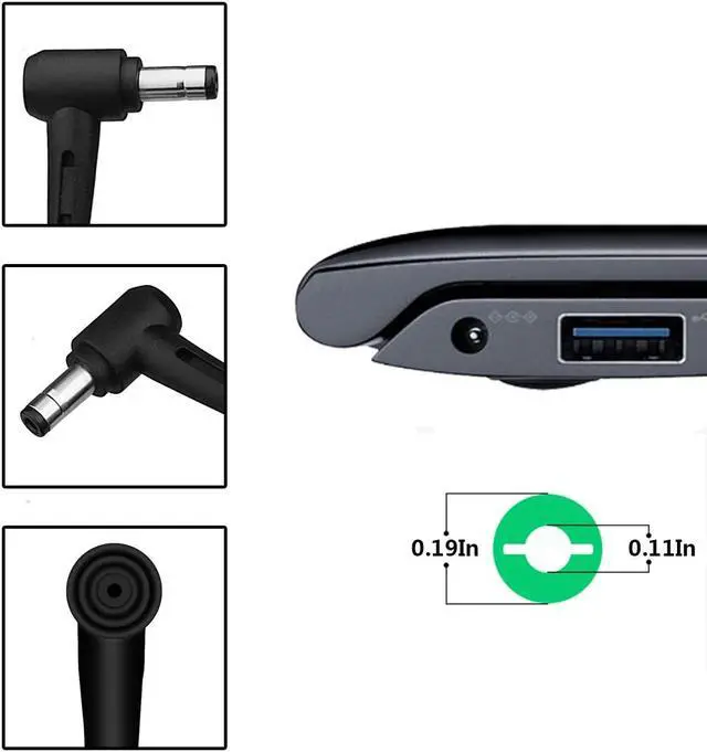 Alt view image 4 of 6 - 180W 19.5V 9.23A Laptop Charger ADP-180MB F, FA180PM111 AC Adapter Compatible Asus Rog G750JM G750JS G750JW G750JX G751JL G751JM G752VL G752VTG-Series Gaming Laptop