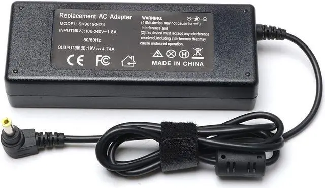 Alt view image 3 of 7 - 90W AC Adapter Charger Replace for PA3714U-1ACA Laptop Toshiba Satellite C50 C55 C55D C55T C75 C75D C655 C675 C850 C855 C55-A5249 C55-C5241 C55-A5281