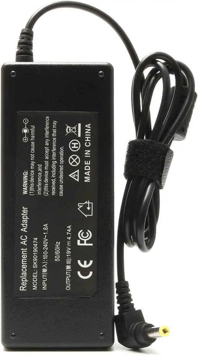 Alt view image 4 of 7 - 90W AC Adapter Charger Replace for PA3714U-1ACA Laptop Toshiba Satellite C50 C55 C55D C55T C75 C75D C655 C675 C850 C855 C55-A5249 C55-C5241 C55-A5281
