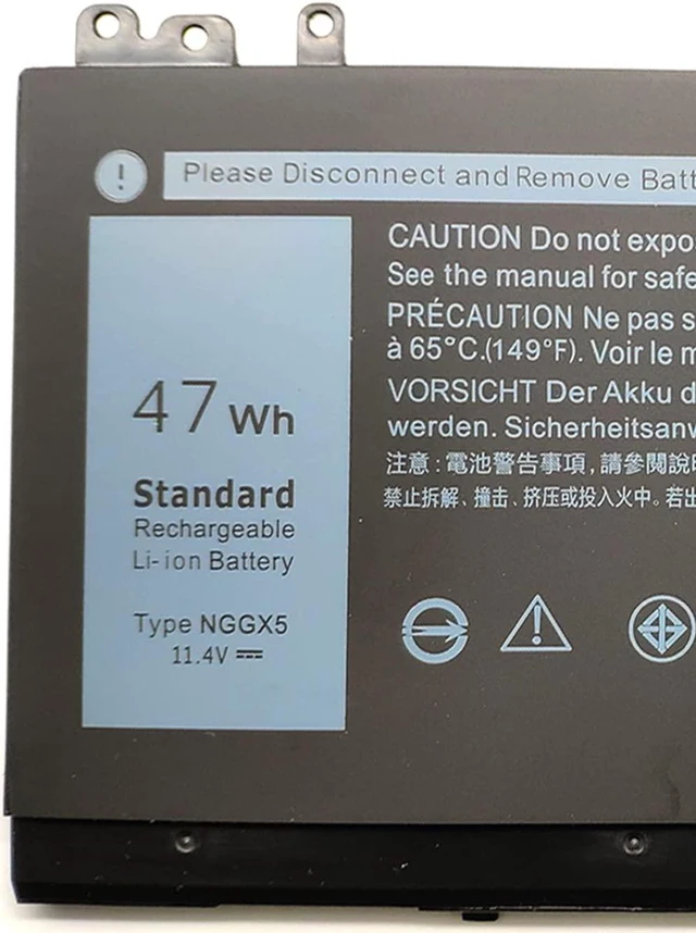 Alt view image 3 of 6 - Ding NGGX5 Replacement Laptop Battery Compatible with Dell Latitude E5270 E5470 E5570 (P48F001) Precision M3510 Series Notebook JY8D6 954DF 0JY8D6 451-BBUM 451-BBUJ RDRH9 (11.4V 47Wh)