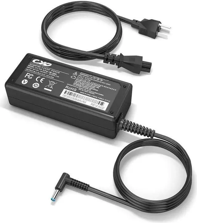 Alt view image 7 of 7 - QYD 45W Laptop Charger Compatible for HP Laptop Charger 15-BS020WM 15-AB153NR 15-BS074NR 741727-001 740015-002 HSTNN-CA40 7400015-001 740015-003 ADP-45WD B Ac Adapter,8.2ft Notebook Power Cord Cable