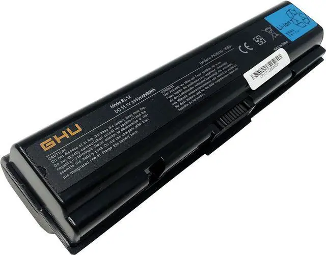 Alt view image 2 of 7 - GHU New Battery 98 WH PA3727U-1BRS PA3535U-1BRS 12 Cell 8800 mAh Li-ion Replacement for Toshiba Satellite A200 A205 A210 A300 A350 A350 A505 L305 L300 L450 L455 L450D L500 L505 PABAS098