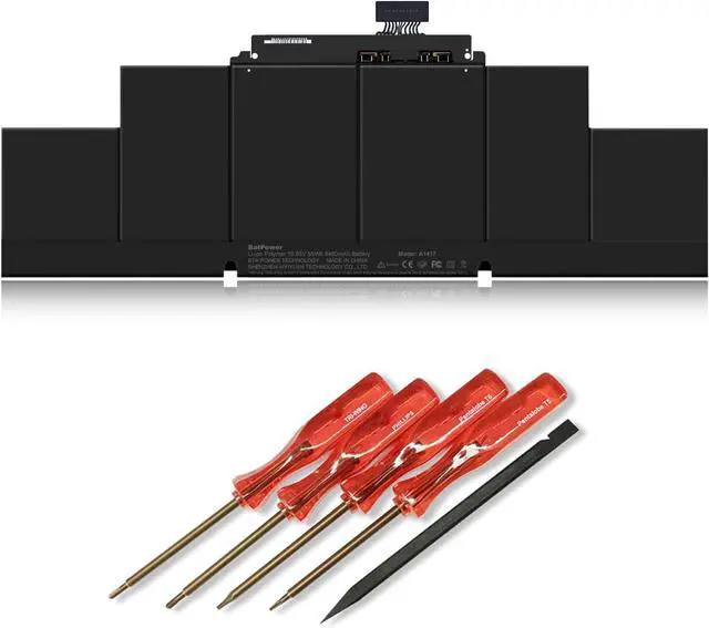 Main image of BatPower A1417 Replacement Laptop Battery for Apple Mid 2012 Early 2013 MacBook Pro 15-inch Retina A1398 EMC 2512 EMC 2673 Battery MacBook Pro 15" A1398 Apple A1417 Battery 95Wh