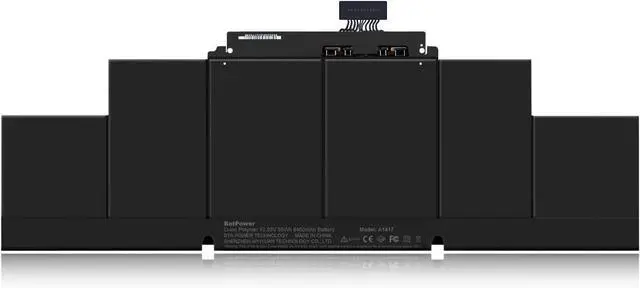 Alt view image 3 of 7 - BatPower A1417 Replacement Laptop Battery for Apple Mid 2012 Early 2013 MacBook Pro 15-inch Retina A1398 EMC 2512 EMC 2673 Battery MacBook Pro 15" A1398 Apple A1417 Battery 95Wh