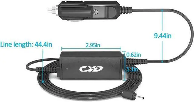 Alt view image 7 of 7 - QYD 65W Laptop Car Charger Replacement for Asus Vivobook UX330UA-AH54 F556UA-AB54 Q524UQ Q304 UX360C X553M Q302L Q504UA Q304U S200E X201E X202E X541NA X542UA X540S X541N Q200E C202SA C300SA Car Power