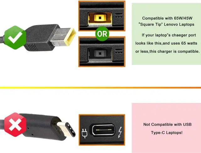 Alt view image 3 of 7 - HotTopStar 230W AC Adapter Replacement for Lenovo Legion 5 Charger, for Legion 5 5i 5P Y7000 Y7000P Y9000K Y520 Thinkpad P73 P72 P71 P70 P53 P52 P51 P50 4X20E75111(20V 11.5A) Laptop Charger