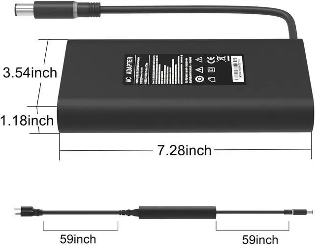 Alt view image 6 of 7 - HotTopStar 19.5V 12.3A 240W AC Adapter Charger Compatible for Dell Precision 7730 7520 7720, Dell Alienware 15 R4 R3 R2 R1, M17X R2 M17X R3 M4700 M6400, LA240PM180, 7XCR6, DA240PM180 Power Cord