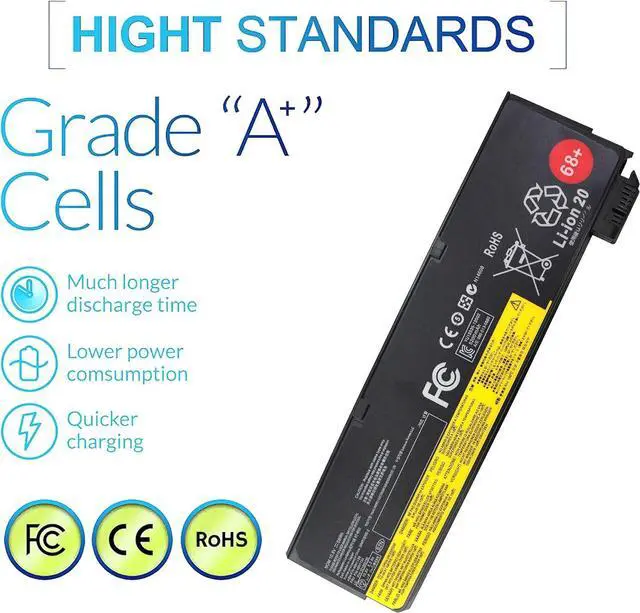 Alt view image 3 of 6 - 58WH 45N1128 X240 Battery Compatible with ThinkPad T440 T440s T450 T460 T460P T470P T550 T560 L450 L460 L470 P50S W550s X250 X260 X270 45N1125 45N1126 45N1127 45N1129