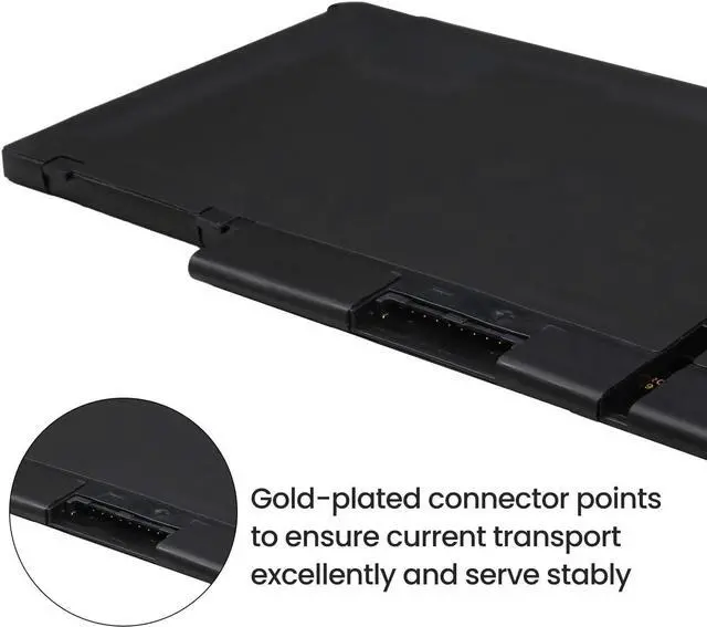 Alt view image 3 of 6 - Amanda F3YGT Battery Replacement for Dell Latitude 12 7000 7280 7290/13 7000 7380 7390/14 7000 7480 7490 Series DM3WC 0DM3WC 2X39G 7.6V 60Wh 4-Cell