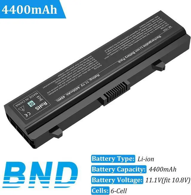 Alt view image 2 of 7 - BND Laptop Battery Compatible with Dell X284G 1545 1525 1526 PP29L PP41L Series Vostro 500, fits P/N GW240 RN873 GP952 M911G M911 RU586 C601H 312-0844-[6-Cell /49Wh]