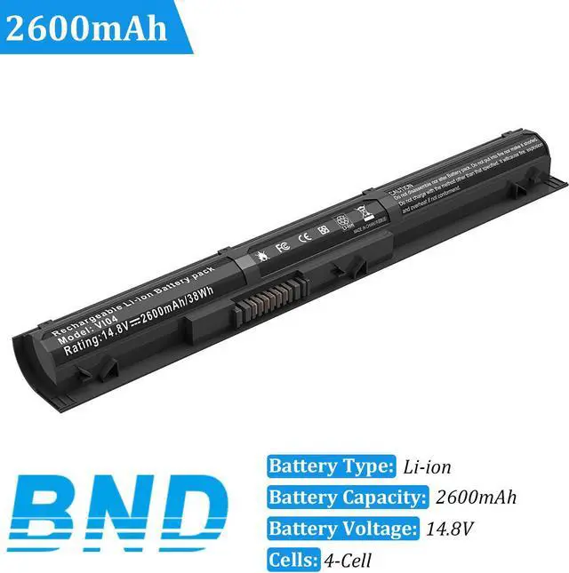 Alt view image 2 of 7 - VI04 V104 Battery Laptop Battery Replacement for HP ProBook 440 G2 450 G2 TPN Q139 Q140 Q141 Q142 Q143 HP Envy 14 15 17 Series,fit 756743-001 756745-001 756479-421 HSTNN-DB6K HSTNN-LB6K