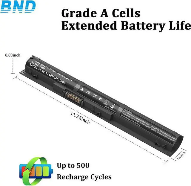 Alt view image 4 of 7 - VI04 V104 Battery Laptop Battery Replacement for HP ProBook 440 G2 450 G2 TPN Q139 Q140 Q141 Q142 Q143 HP Envy 14 15 17 Series,fit 756743-001 756745-001 756479-421 HSTNN-DB6K HSTNN-LB6K
