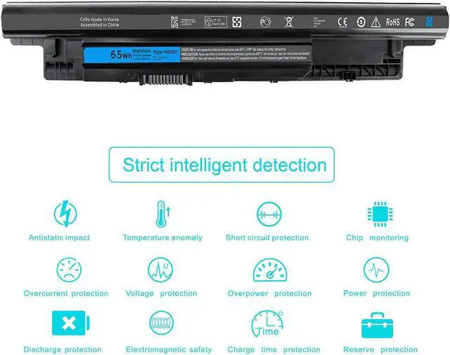 Alt view image 5 of 6 - 65WH MR90Y Battery for Dell Inspiron 17 5000 Series 15 3521 3543 3421 3542 3537 5721 5537 i3531 i3531-1200bk 17-3721 17-5748 17-5749 15-3878 m531r-5535 m731r-5735 P40F - 12 Months Warranty