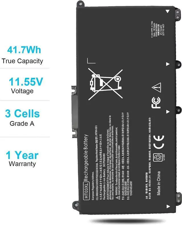 Alt view image 5 of 7 - HT03XL L11119-855 Battery for HP Pavilion 15-CS 15-DA 15-DB 15-DW 17-by 17-CA 14-CE 14-CF 14-DF 15-CS0073CL 15-CS0053CL 15-DA0014DX 15-DA0XXX L11421-2C2 L11421-422 HT03041XL HSTNN-UB7J HSTNN-DB8R