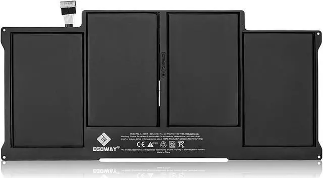 Alt view image 2 of 6 - E EGOWAY A1466 A1369 MacBook Air 13 inch Battery for A1466 (Mid 2012/2013, Early 2014/2015, 2017), A1369 (Late 2010, Mid 2011), fits A1405 A1377 A1496, EMC 3178 2925 2632 2469 2392 2559
