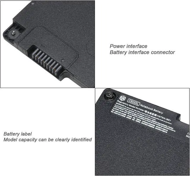 Alt view image 3 of 7 - HSX CS03XL Laptop Battery for HP EliteBook 840 G3 848 G3 850 G3 755 G3 745 G3 EliteBook 840 G4 848 G4 850 G4 755 G4 745 G4 ZBook 15u G3 G4 mt42 mt43 Series 800231-1C1 800513-001 [11.4V /46.5Wh ]