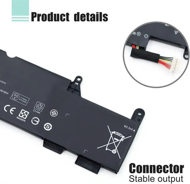 Alt view image 3 of 6 - BOWEIRUI HSTNN-LB8G SS03XL (11.55V 50Wh 4113mAh) Laptop Battery Replacement for Hp EliteBook 730 735 740 745 755 830 840 846 G5 745 840 G6 ZBOOK 14U G5 G6 HSN-I12C Series 933321-855 932823-421
