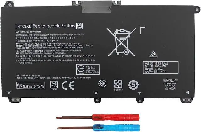 Main image of AN·GWEL New HT03XL Laptop Battery Compatible with HP Pavilion 14-CE 14-CF 14-cm 14-CK 14-DF 14-MA 15-DA 14Q-CS 15-CS 15-CW 15-DA 15-DB 17-by 17-CA HP 240 245 250 255 G7 340 348 G5[11.55V 41.9Wh]