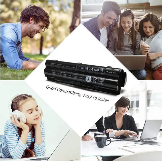 Alt view image 7 of 7 - New 90Wh R795x Laptop Battery Replacement for Dell XPS L702X L701X 17 15 14 1591 L502X L501X L702X L721X fit: 312-1123 312-1127 J70W7 JWPHF WHXY3 Notebook Battery [11.1V 90Wh ]