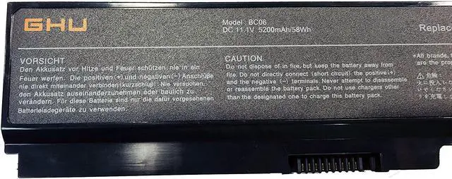 Alt view image 3 of 7 - New GHU Battery 58 WH for PA3817U-1BRS PA3818U-1BRS Compatible with Toshiba L755 L675 L750 L700 P755 P750 P755 C655 A655 A665 A665 C655 C655D L755D P775 C675 C650 C650D