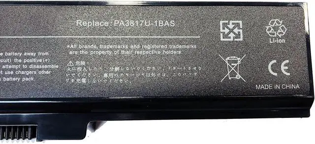 Alt view image 7 of 7 - New GHU Battery 58 WH for PA3817U-1BRS PA3818U-1BRS Compatible with Toshiba L755 L675 L750 L700 P755 P750 P755 C655 A655 A665 A665 C655 C655D L755D P775 C675 C650 C650D