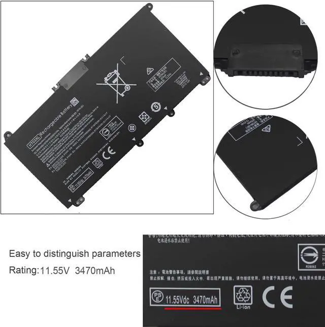 Alt view image 2 of 6 - HT03XL L11119-855 Battery for HP Pavilion 14-CE 14-CF 15-CS 15-DA 17-CA 17-BY 15-CS3025OD 17-BY1053DX 17-BY0053CL 17-BY1023CL 17-BY1033DX 17-BY1071CL 17-BY0060NR L11421-421 L11421-2C2 L11421-1C2