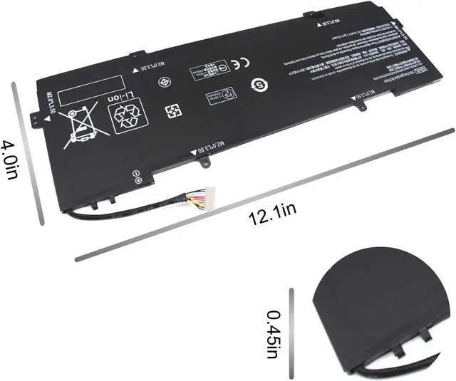Alt view image 3 of 7 - KB06XL 902499-855 902499-856 Laptop Battery for HP Spectre X360 Convertible 15 15-BL0XX 15-BL1XX 15-BL002XX 15T-BL000 15T-BL100 15-Bl012DX 15-BL112DX 15-BL062NR 15-BL075NR Z6K96EA HSTNN-DB7R TPN-Q179