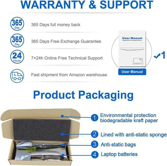 Alt view image 6 of 7 - 919700-850 JC03 JC04 Battery for HP Spare 919701-850 hstnn-lb7v 15-bs0xx 15-bw0xx 17-bs0xxx 15-bs1xx 17-ak0xx 15-bs015dx 15-bs113dx 15-bs115dx 15-bs060wm 15-bs013dx 17-bs011dx 15-bs070wm 15-bw011dx