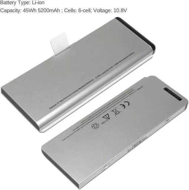 Alt view image 2 of 7 - A1280 Laptop Battery for Apple MacBook 13 Inch A1280 A1278 (2008 Version) Compatible for MB771G/A MB467LL/A MB466LL/A
