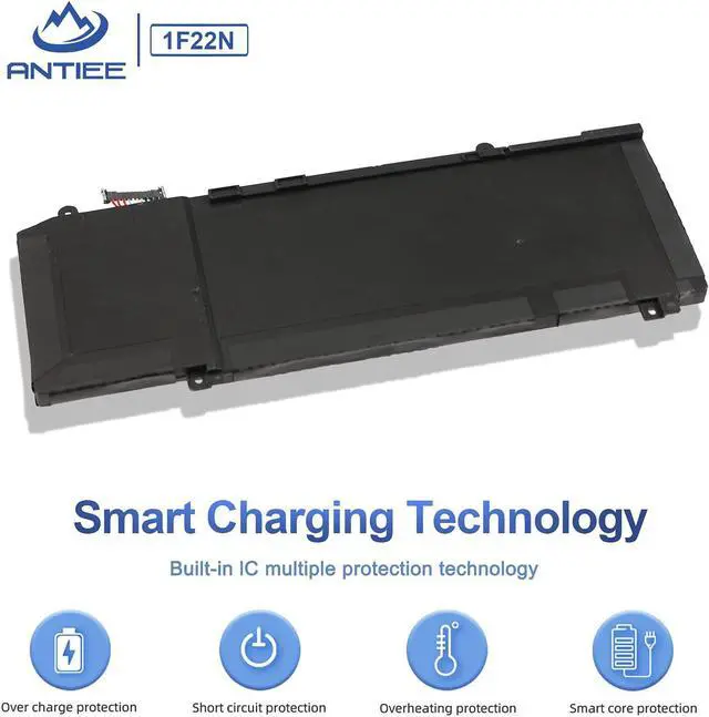 Alt view image 5 of 7 - ANTIEE 60Wh 1F22N Laptop Battery for Dell Alienware M15 R1 P79F, Alienware M17 R1 P37E, Dell G5 5590/ G7 7590/ G7 7790 Series P79F001 P37E001 JJPFK 0JJPFK HYWXJ 0HYWXJ 01F22N 06YV0V 8622M 15.2V