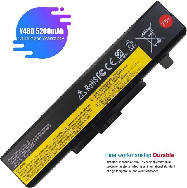 Alt view image 5 of 7 - L11S6Y01 45N1043 E430 E431 B590 Laptop Battery 75+ for Lenovo ThinkPad E531 E530 E535 E540 E435 E440 E545 E430c E530c Ideapad Y480 Y580 Z480 L11M6Y01 45N1048 45N1049 5N1042 PC Computer Batteries.