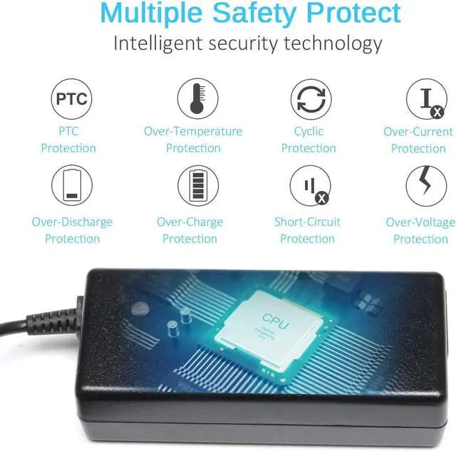 Alt view image 6 of 7 - EliteBook Folio 9470m 9480m 65W 18.5V 3.5A Adapter Laptop Charger for HP Pavilion DV4 DM4 DV5 DV6 DV7 G60 EliteBook Revolve 810 820 745 755 G1 G2 HP Ultraslim Docking Station Power Supply Cord