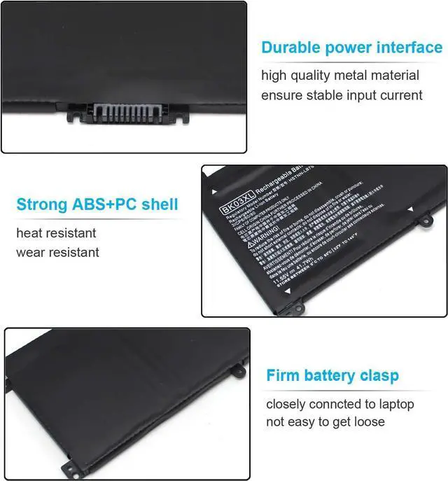 Alt view image 4 of 7 - BK03XL Battery for HP Pavilion X360 14-ba0xx 14-ba1xx 14m-ba0xx 14m-ba1xx 14m-ba011dx 14m-ba013dx 14m-ba114dx 14m-ba015dx 14-ba253cl 14-ba125cl 14-ba175nr 14-ba051cl 916811-855 916812-855 916366-421