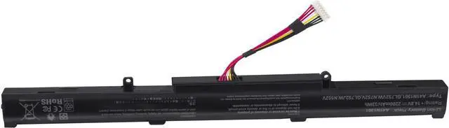 Alt view image 4 of 6 - GL752V Laptop Notebook Battery Replacement for ASUS A41N1501 GL752 GL752V GL752VW G752VW N552VX N752 N752V N752VX