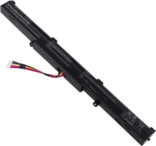 Alt view image 5 of 6 - GL752V Laptop Notebook Battery Replacement for ASUS A41N1501 GL752 GL752V GL752VW G752VW N552VX N752 N752V N752VX
