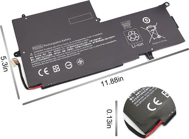 Alt view image 3 of 7 - PK03XL 789116-005 788237-2c3 Battery for HP Spectre X360 13-4002dx 13-4003dx 13-4005dx 13-4001dx 13-4100dx 13-4101dx 13-4102dx 13-4103dx 13-4110dx 13-4116dx 13-4193dx 13-4125nr 13t-4000 13-y023cl