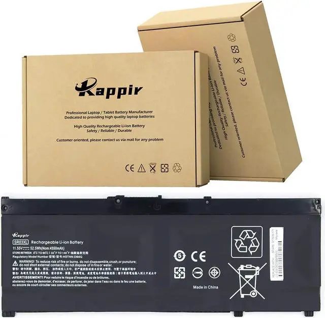 Main image of BOWEIRUI SR03XL (11.55V 52.5Wh 4550mAh) Laptop Battery Replacement for Hp Pavilion 15-CX0058WM 15-CX Series L08934-1B1 L08855-855 HSTNN-IB8L