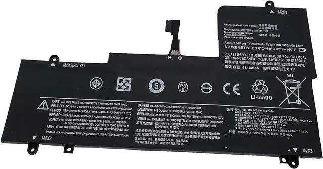 Main image of Fully. New L15M4PC2 L15L4PC2 Replacement Laptop Battery Compatible with Lenovo Yoga 710-14ISK 710-14IKB 710-15IKB 710-15ISK Yoga 710-11 Series 5B10K90778 5B10K90802-7.64V 53Wh