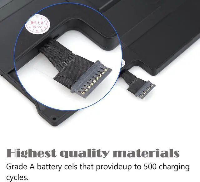Alt view image 3 of 7 - A1405 A1496 Laptop Battery Compatible with MacBook Air 13 inch A1466(Mid 2012, Mid 2013,Early 2014, Early 2015, 2017) A1369(Late 2010, Mid 2011) A1377 661-5731 MC503 MC504[7150mAh 7.6V 54.4Wh 4Cells]