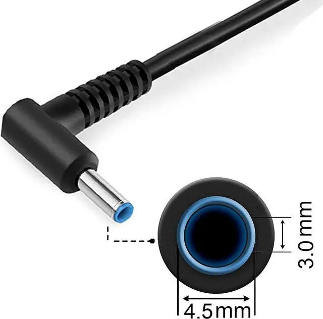 Alt view image 3 of 7 - Vinpera 45W 19.5V 2.31A 741727-001 Laptop Charger for HP Pavilion X360 L25296-002 740015-003 Stream 11 13 14 Elitebook 840 TouchSmart 11 13 15 Series Power Supply Cord