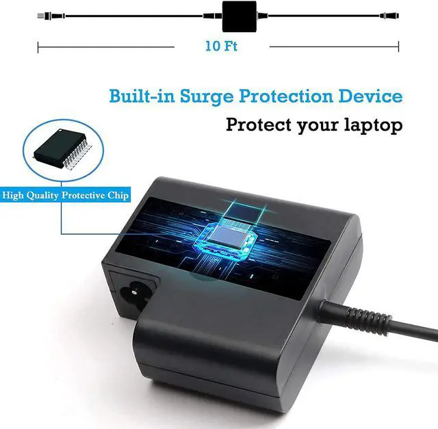 Alt view image 4 of 7 - 65W USB C Laptop Charger for HP Spectre x360 13 Series 13-ac023dx 13-ac033dx 13-ae015dx 13-w023dx 13-w013dx 13-v011dx 13-v111dx Ac Adapter Power Cord