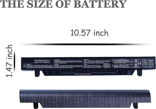 Alt view image 4 of 6 - A41N1424 Battery for Asus (ROG) GL552V GL552VW GL552VW-DH74 DH71 GL552JX GL552J GL552;ZX50JX X50J X555 ZX50 FZ50 FX50VW;FX-Plus FX-PRO 6300 6700-15V 2600mAh (18Months Warranty), Welcome to consult