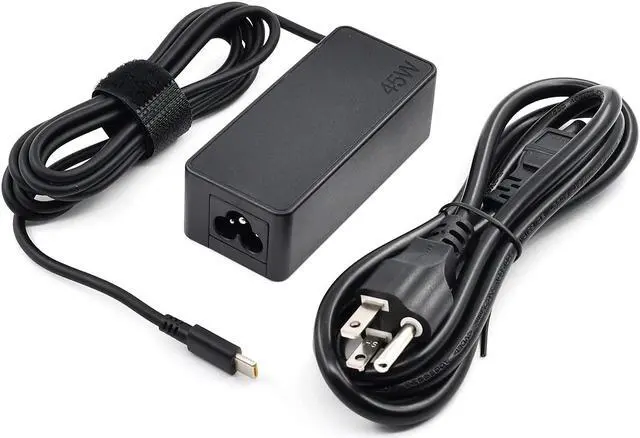 Alt view image 2 of 7 - 45W Type-C USB-C Laptop Charger Replacement for Lenovo 45w Yoga 910 C940 S940 730-13 Chromebook 100e 300e c330 500e C340 Charger ThinkPad E480 L590 T480 T580 T495 X1 Carbon 20XW 20XX Power Adapter