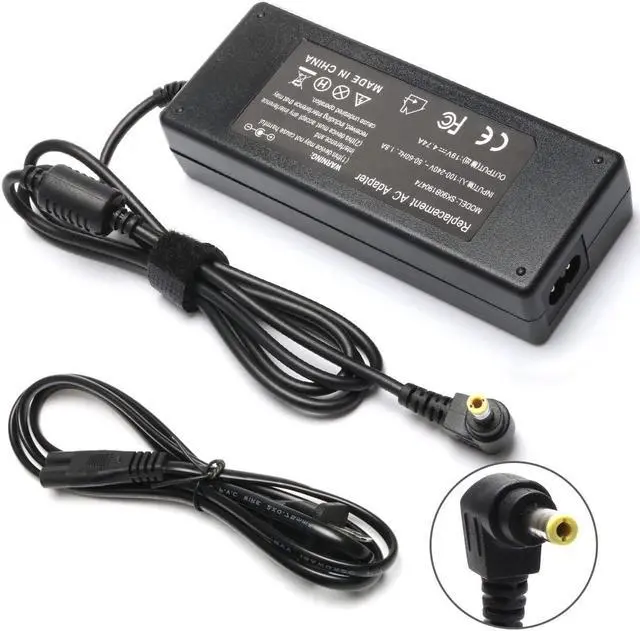 Alt view image 6 of 7 - New Ac Adapter Laptop Charger for Toshiba Satellite C50 C55 C55D C655 C675 C55DT C55T C75 C75D L645 L645D L655 L655D L675 L675D L745 L755 L755D fits PA3714U-1ACA PA-1650-01 PA-1900-24