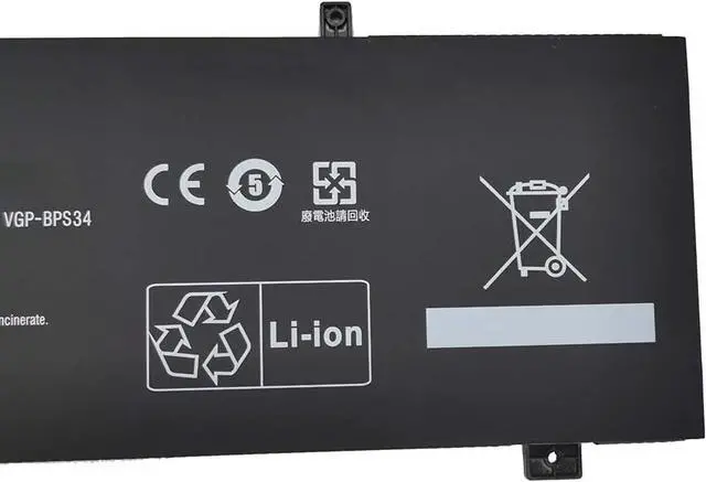 Alt view image 3 of 4 - Batterymarket VGP-BPS34 Replacement Laptop Battery Compatible with Sony Vaio Fit 15 Touch Vgp-bps34 Vgp-bpl34 Svf15a1bcxs (11.1V 3650mAh)