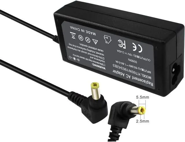 Alt view image 4 of 7 - BYTEC 19v 3.42A 65W AC Adapter Charger Compatible with Toshiba Satellite C55 C655 C850 C50 L755 C855 L655 L745 P50 C855D C55D S55, Portege Z30 Z930 Z830, Satellite Radius 11 14 15 Power Cord Supply